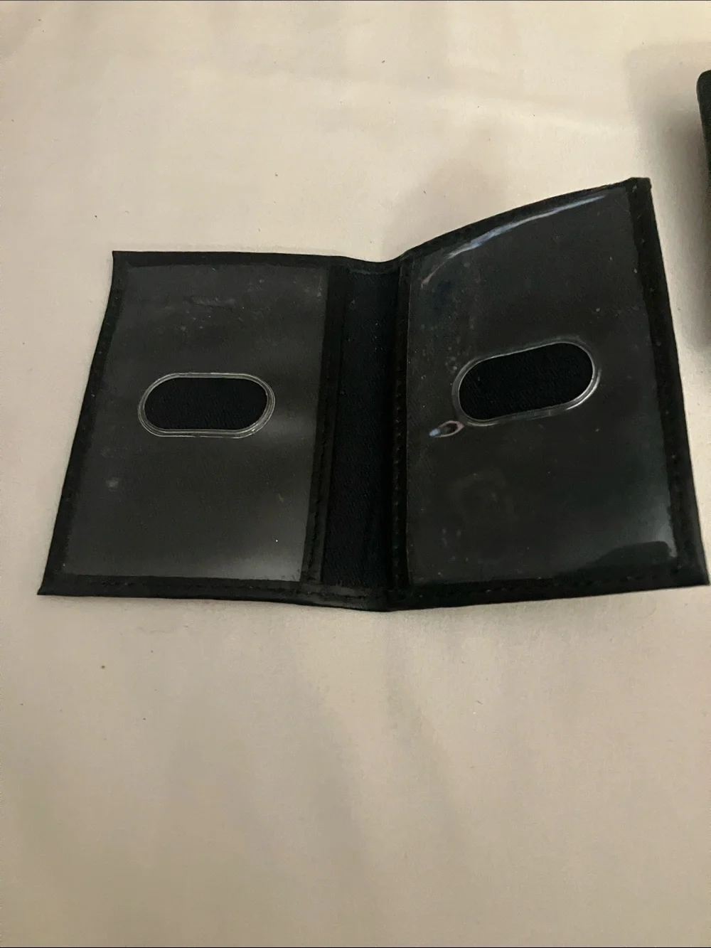 Tommy Hilfiger Black Leather Bifold with Signature Flag Plaque